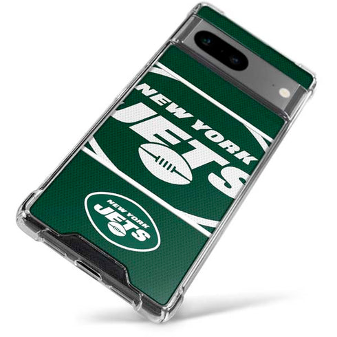 NFL New York Jets Zone Block Google Pixel 7a Clear Case